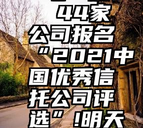 微信投票2毛一票   44家公司报名“2021中国优秀信托公司评选”!明天10点开始微信投...