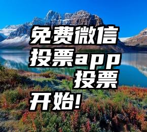 免费微信投票app   投票开始!