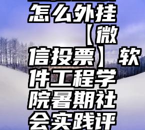 微信投票怎么外挂   【微信投票】软件工程学院暑期社会实践评比