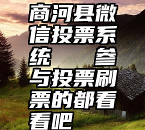 商河县微信投票系统   参与投票刷票的都看看吧