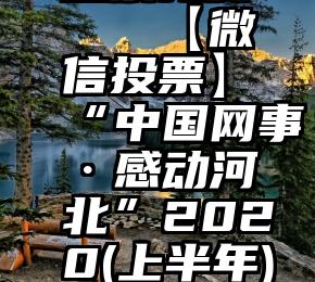 微信刷票投票免费   【微信投票】“中国网事·感动河北”2020(上半年)网络人物评选启动