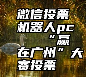 微信投票机器人pc   “赢在广州”大赛投票