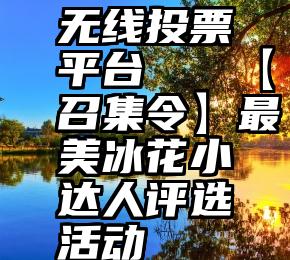 无线投票平台   【召集令】最美冰花小达人评选活动