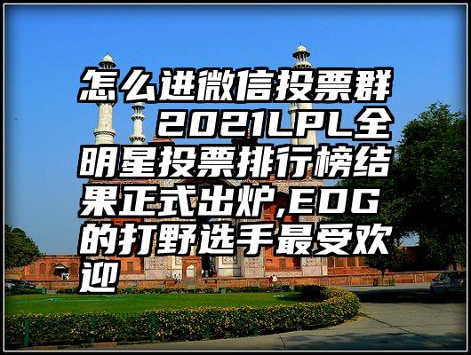 怎么进微信投票群   2021LPL全明星投票排行榜结果正式出炉,EDG的打野选手最受欢迎