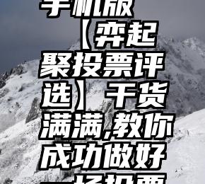 微信刷票手机版   【弈起聚投票评选】干货满满,教你成功做好一场投票活动!