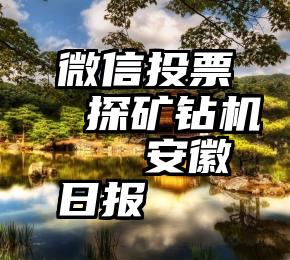 微信投票 探矿钻机   安徽日报