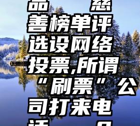 微信投票活动送奖品   慈善榜单评选设网络投票,所谓“刷票”公司打来电话……83岁老会长...