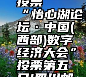 在线ip代理 微信投票   “怡心湖论坛·中国(西部)数字经济大会”投票第五日!四川邮政跃进榜首