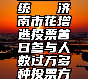 第三方微信投票系统   济南市花增选投票首日参与人数过万多种投票方式持续开放