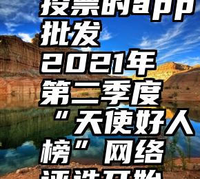 专业制作投票的app批发   2021年第二季度“天使好人榜”网络评选开始啦!