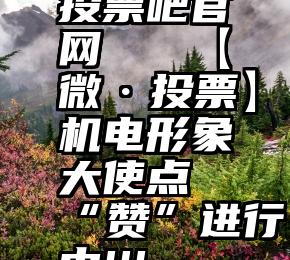 投票吧官网   【微·投票】机电形象大使点“赞”进行中!!!