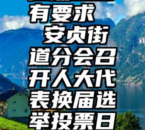 微信投票活动是否有要求   安贞街道分会召开人大代表换届选举投票日工作培训会